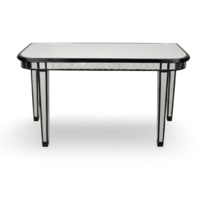 Black mirror table side console